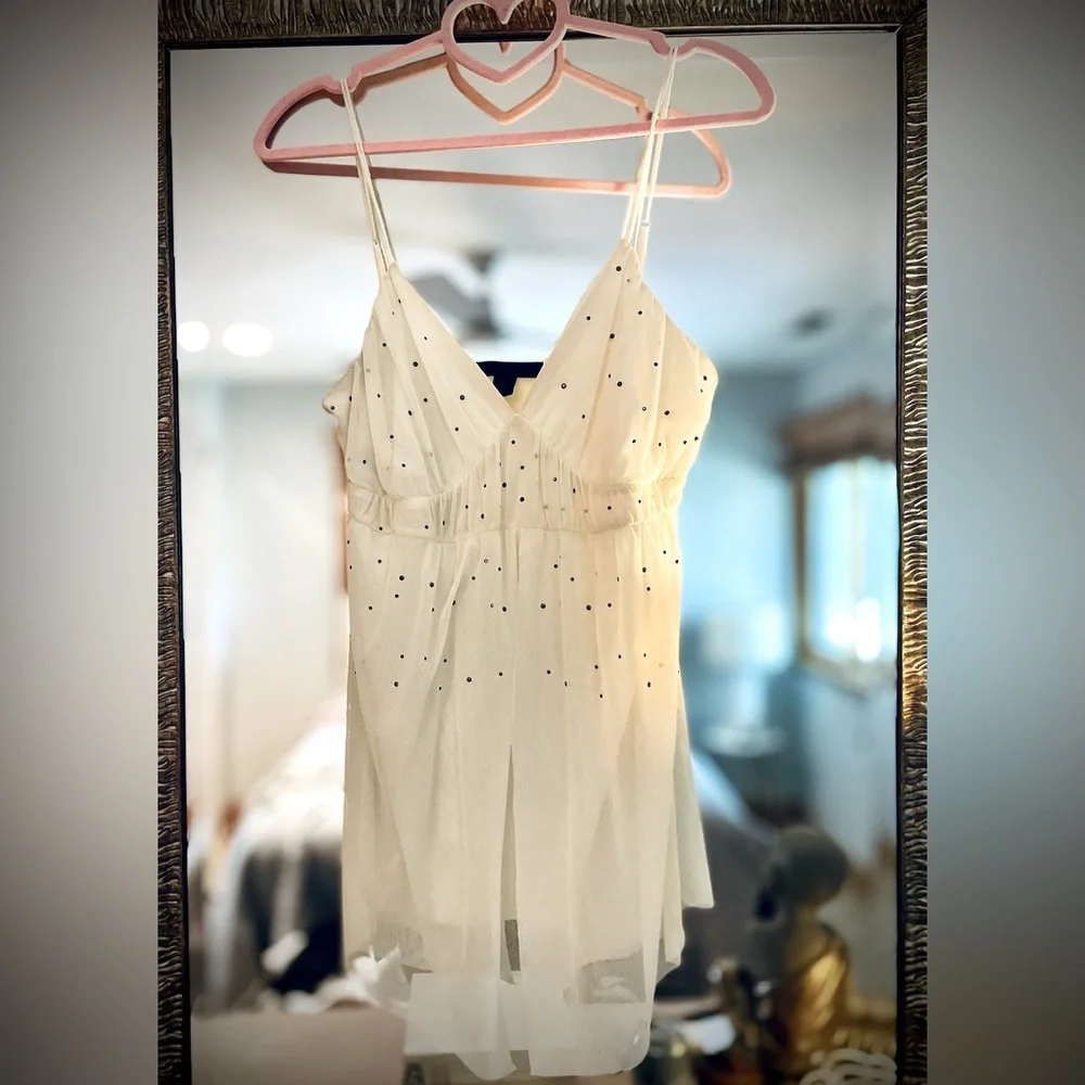 Beautiful SPARKLY spaghetti strap tank - Picture 1 of 5